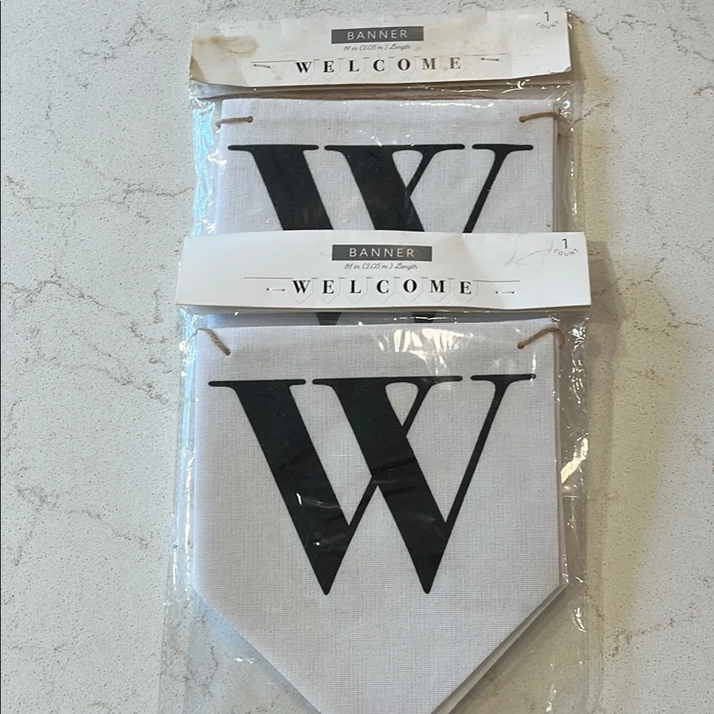Elegant Black and White Banner Set